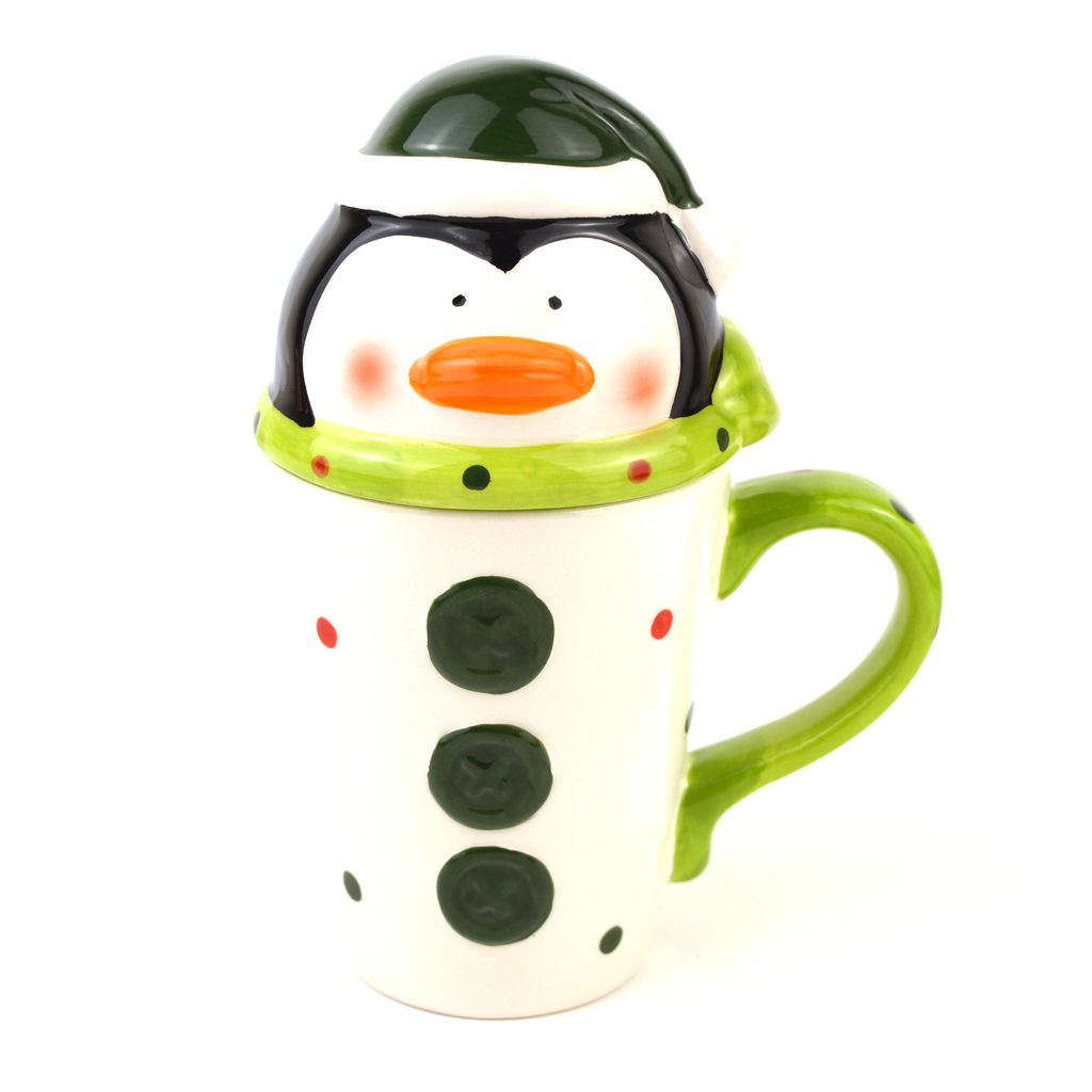 Penguin Mug with Lid