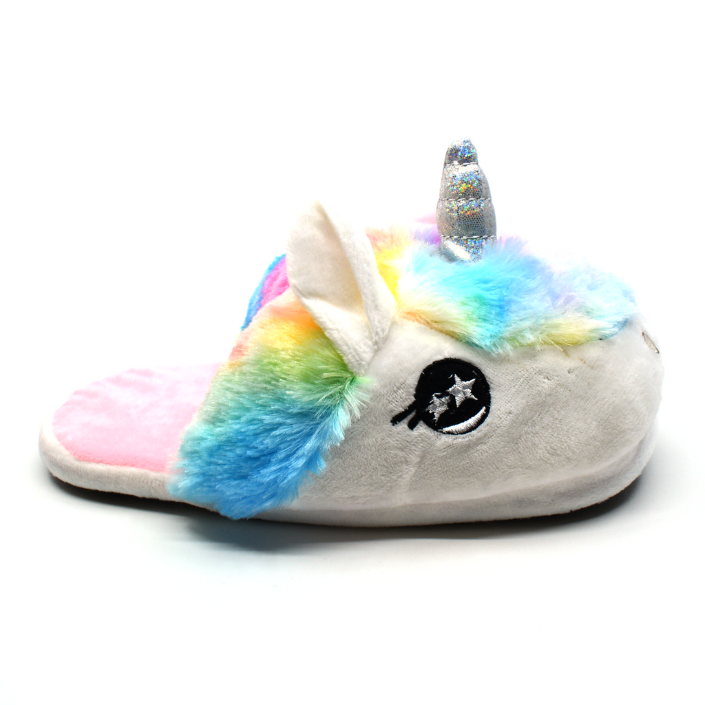 Faux Unicorn Slippers