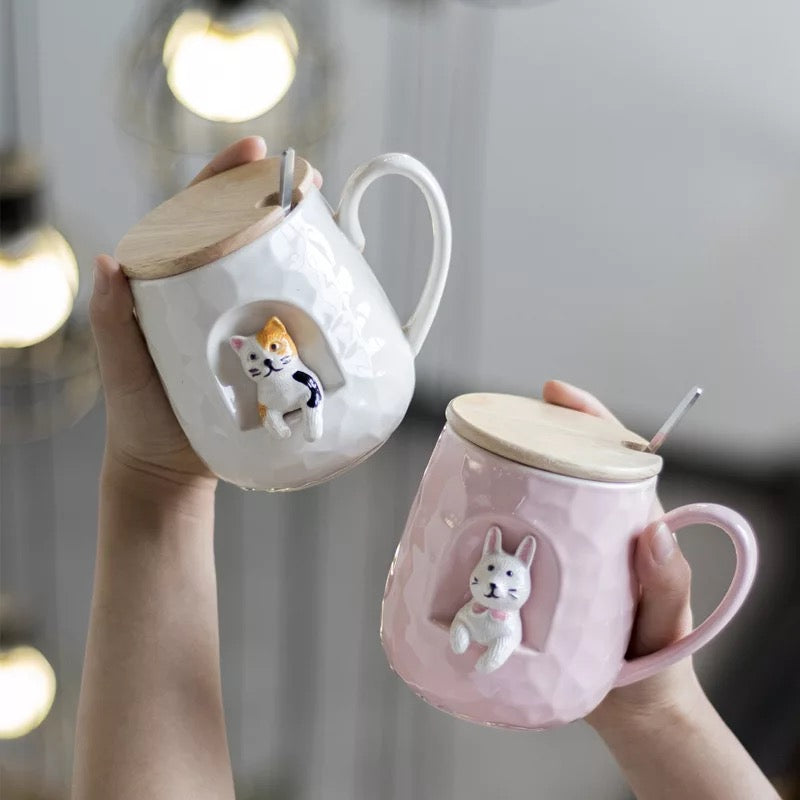 Collection of 3D animal mugs