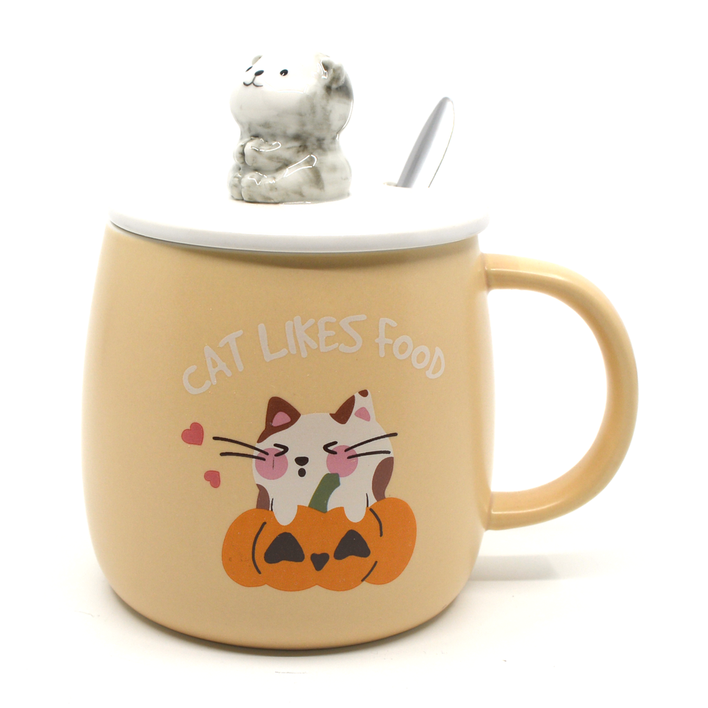 Orange cat mug