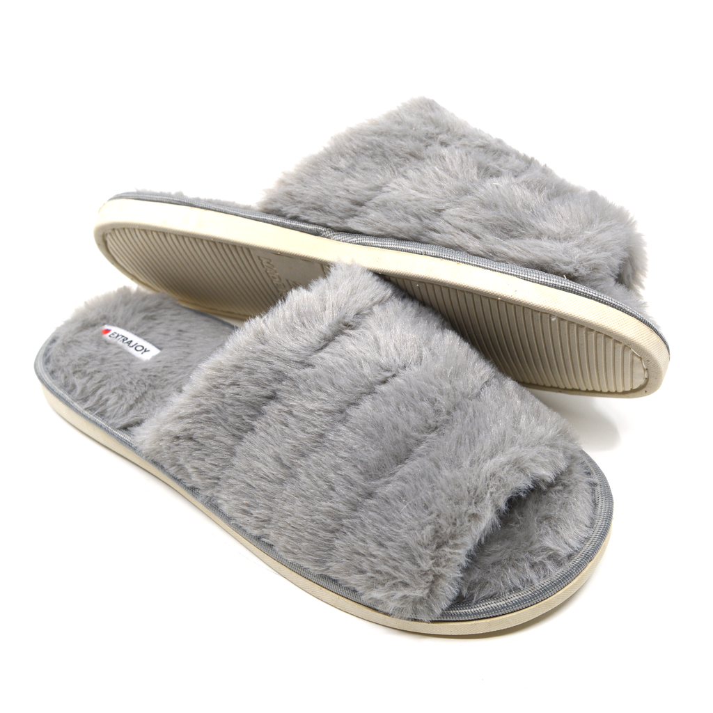 Mens Faux Fur Slipper