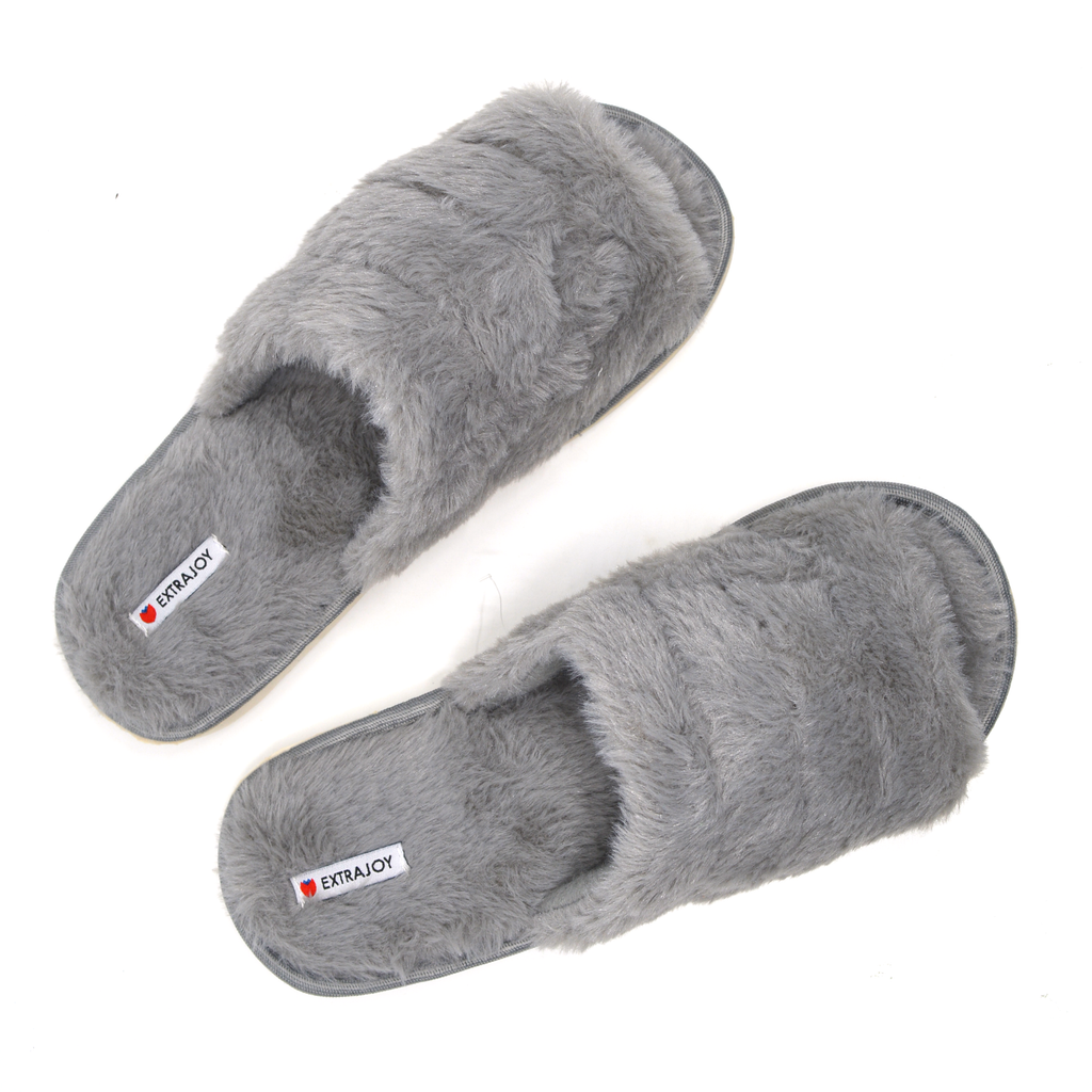 Mens Faux Fur Slipper