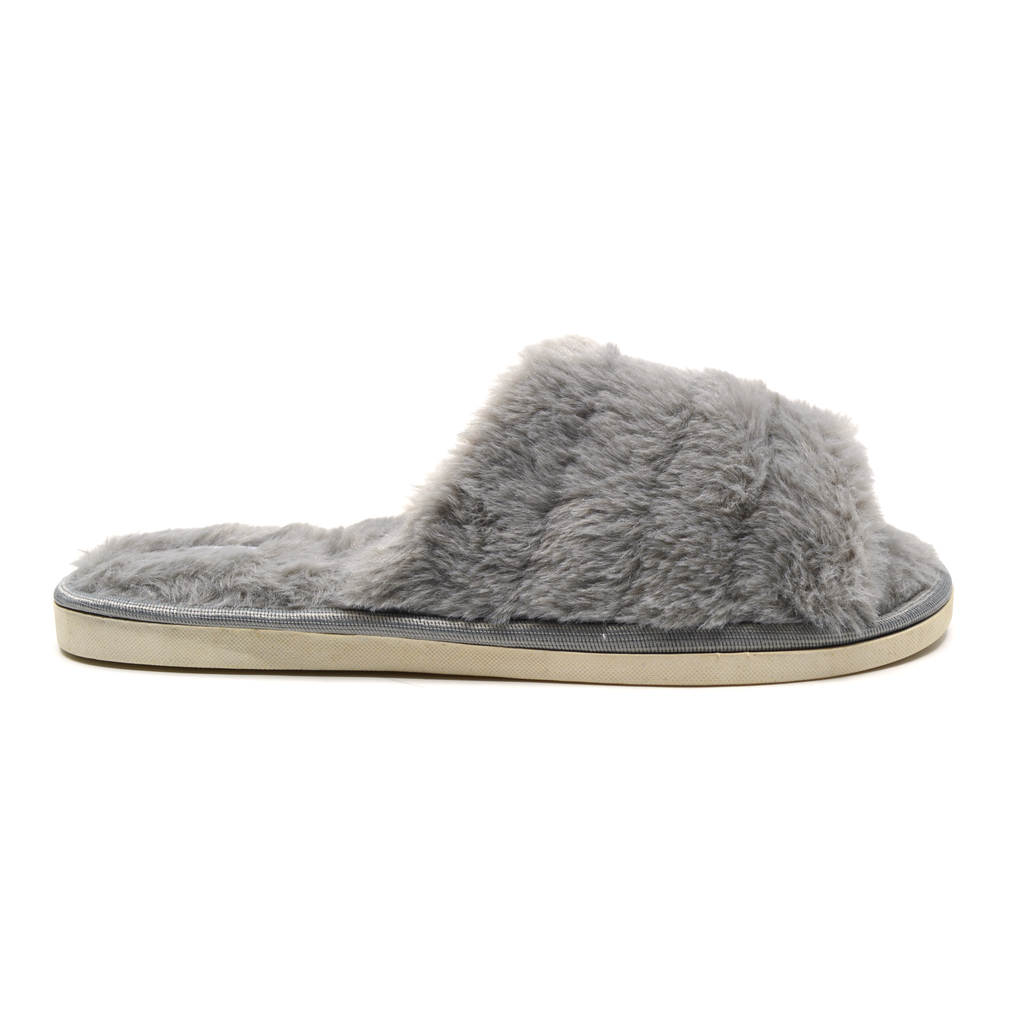 Mens Faux Fur Slipper