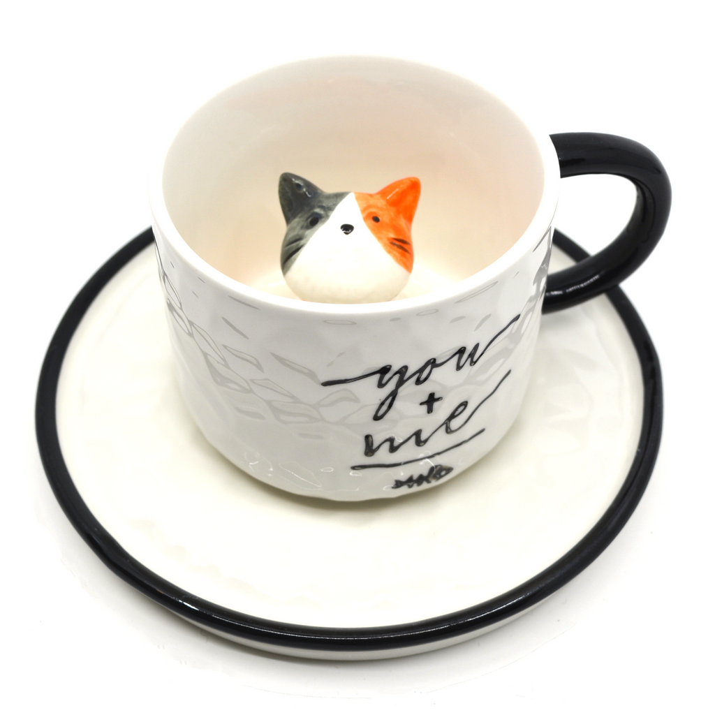 3D cat mug