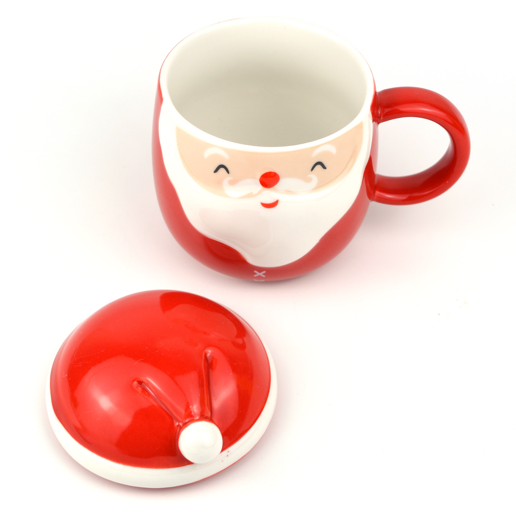 Santa Mug with Lid