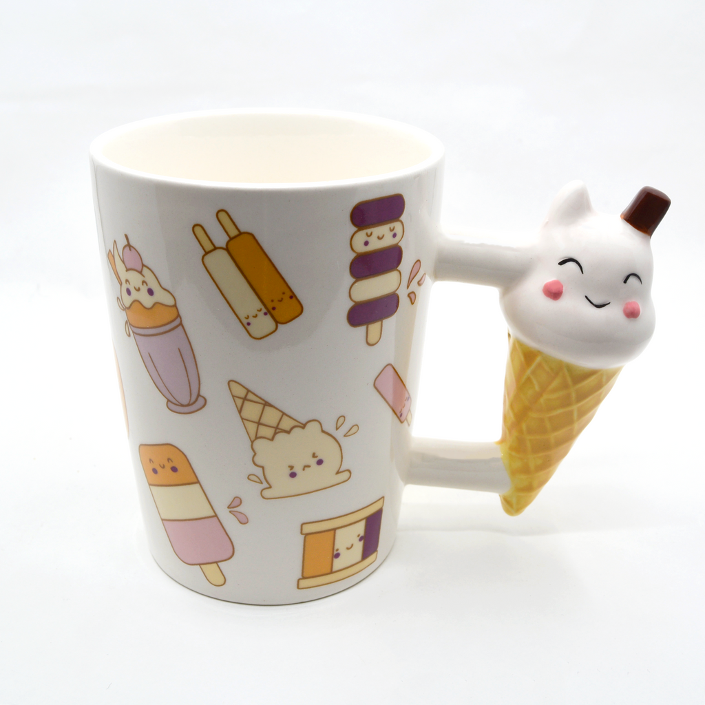 Vanilla ice cream cone mug