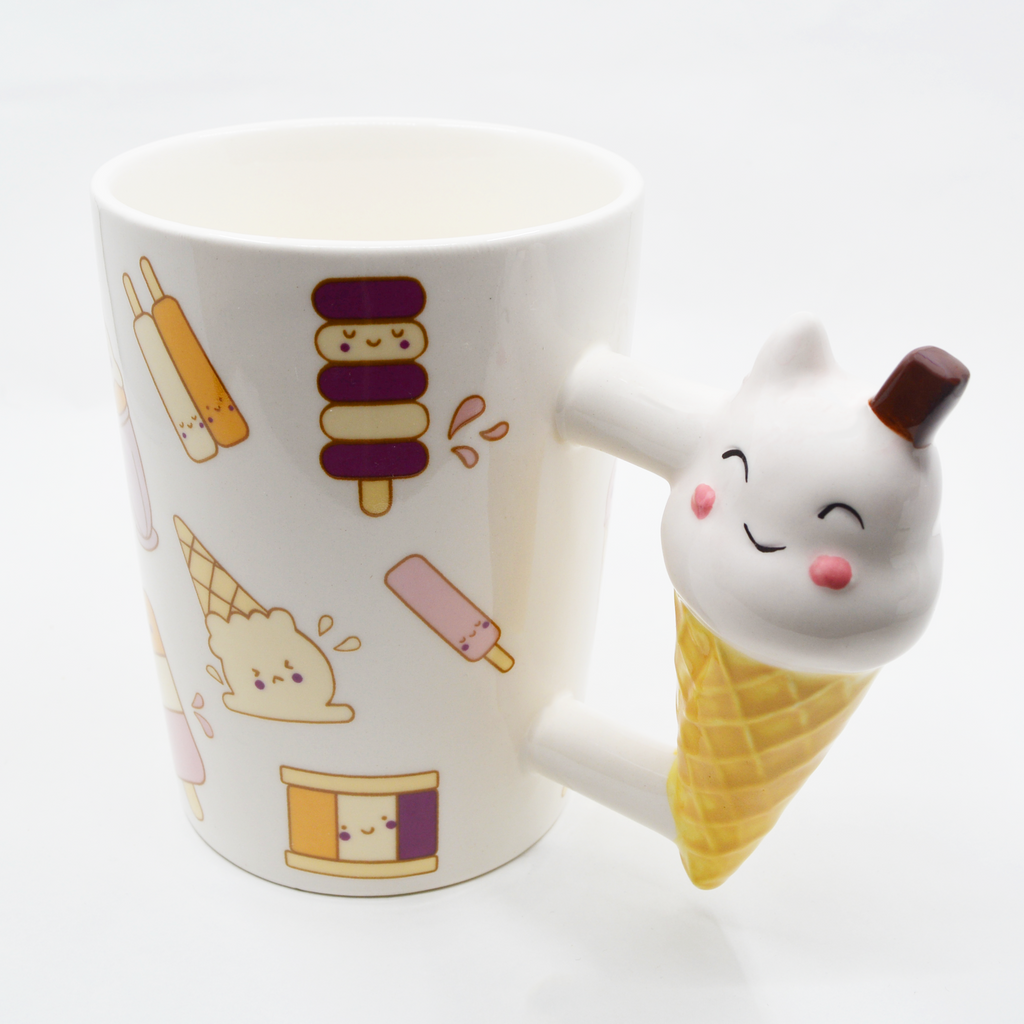 Vanilla ice cream cone mug